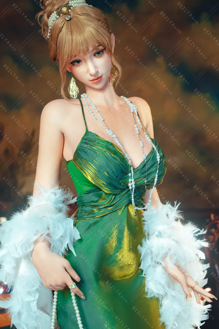 167cm (5ft6) F罩杯 輕量化 矽膠 性愛娃娃 活動下巴 头部 Angelica
